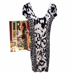 DVF Bakrita Animal Ikat Dress